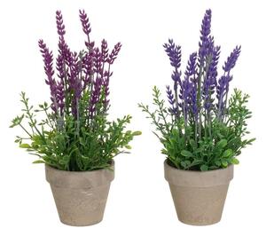 Lavanda artificiale 2 pezzi (altezza 27 cm) - Casa Selección