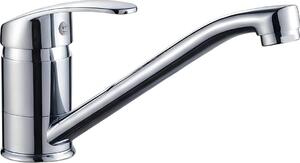 Avizar, rubinetto da cucina cromato, girevole a 360°, antispruzzo, argento