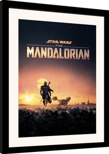 Quadro Star Wars The Mandalorian, Poster Incorniciato