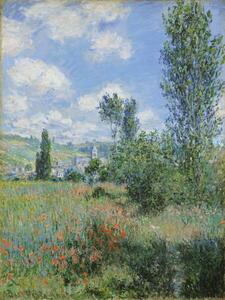 Monet, Claude - Riproduzione View of Vetheuil 1880, (30 x 40 cm)