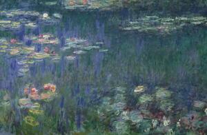 Monet, Claude - Stampa artistica Waterlilies Green Reflections 1914-18, (40 x 26.7 cm)