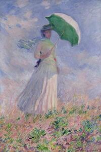 Monet, Claude - Stampa artistica Woman with a Parasol turned to the Right 1886, (26.7 x 40 cm)