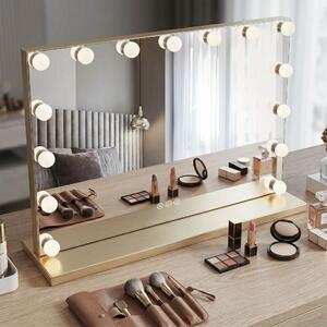 Specchio LED HOLLYWOOD L.Gold 80x60