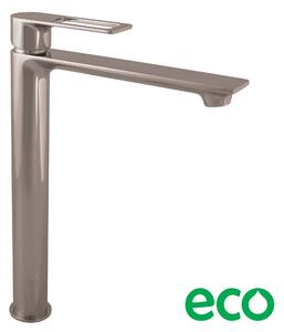 Slezák-RAV Miscelatore per lavabo, alto NIL - grigio metallo - lucido, Colore: GRIGIO METALLO - lucido, Finitura superficiale: PVD, Dimensione: 1/2''