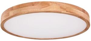 Plafoniera a LED, effetto legno, dimmerabile, telecomando, D 60cm