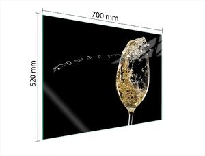 Piatto Di Protezione In Vetro Per Il Cuore 70X52 Vino