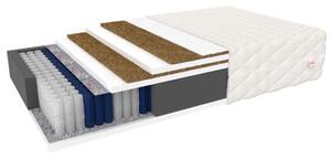 Materasso a sacchetti FERRARA DOUBLE JERSEY 90x200 cm con strato in fibra di cocco da 25 cm