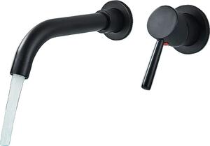 Rubinetto per lavabo, comando monocomando, superficie, nero opaco