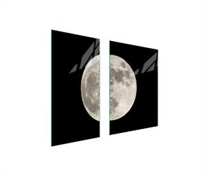 Piastre copri fornelli 2 pezzi 75x52 Copri piano cottura in Vetroceramica tagliere in vetro luna nero