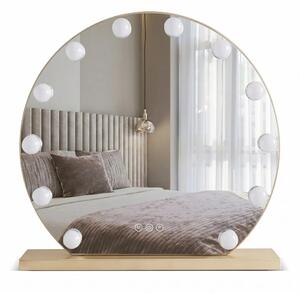 Specchio LED HOLLYWOOD L. Gold 50 cm