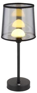 Lampada da tavolo a LED, touch dimmer, batteria ricaricabile USB, nero, H 35 cm