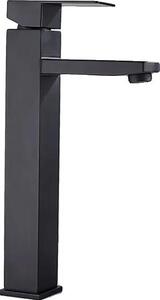 Rubinetto per lavabo, miscelatore monocomando, montaggio su piano, nero opaco-G