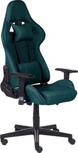 BELIANI Sedia da gioco in tessuto verde girevole regolabile in altezza braccioli e poggiapiedi design moderno