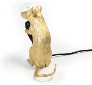 SELETTI Lampada LED da tavolo Mouse Lamp USB seduta oro