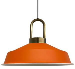 Lampada a sospensione Asletl-Lock Lampada a sospensione in metallo Ø40 cm Lampada arancione
