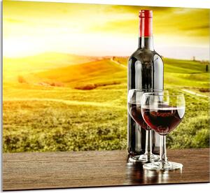 PIATTO IN VETRO PER CUCINA 65x60 Vino