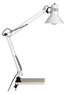 Brilliant - Lampada da tavolo con clip HOBBY 1xE27/40W/230V bianca