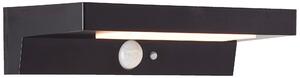Lampada da parete per esterni a LED, solare, rilevatore di movimento, 5 x 21 x 11 cm, 3W, 430 lm