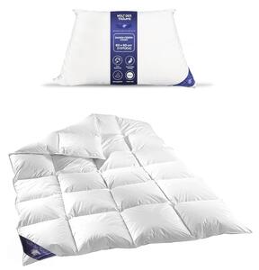 Set di biancheria da letto (piumino + cuscino in piuma) Piumino 135x200 cm, 1200 g + cuscino in piuma 80x80, 900 gr. - 100% cotone