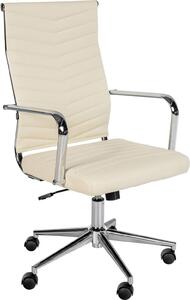 Sedia ergonomica da ufficio - Sedia da ufficio - Elevato comfort di seduta, regolazione continua | Colore: crema