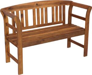 Panchina da giardino DEGAMO in legno ROSARIO a 2 posti, 120 cm, legno di acacia oliato