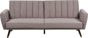 BELIANI Divano letto in tessuto marrone chiaro adatto per dormire elegante soggiorno moderno camera da letto