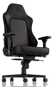 Sedia da gaming - EcoFinto cuoio - Nero e rosso - Fino a 150 kg - Supporto lombare - Per casa e scrivania