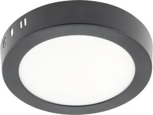 Lampada da soffitto a LED 13w a vista Pannelli da soffitto Lampada da soffitto nera rotonda | Ø170 mm | Bianco neutro | 1020 lumen