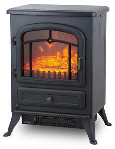Camino elettrico - Potenza: 1800 W - Altezza: 56 cm - Colore: Nero - Autoportante