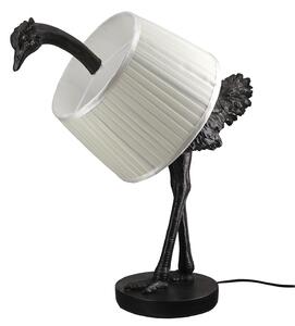 Lampada da tavolo OSTRICH - grigia - resina sintetica - altezza 58 cm x larghezza 50 cm