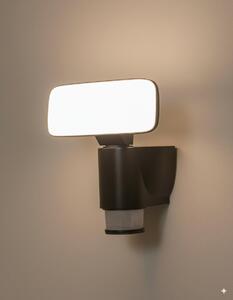MeLiTec Robotica Lampada da parete per esterni a LED con sensore di movimento e funzione Follow Me, 1400 lm, 4000 K bianco neutro, 4 modalità