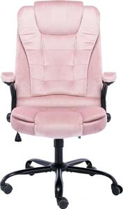 Sedia da Ufficio Rosa in Velluto