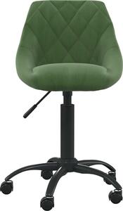 Sedia da Ufficio Verde Scuro in Velluto