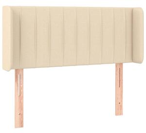 Testiera ad Orecchio Crema 93x16x78/88 cm in Tessuto