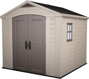 KETER Factor Casetta da giardino 8x8, 257 x 243 x 255 cm, beige KETER 209875