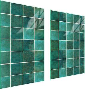 Piatto Di Protezione In Vetro Per Cucina 65X52 Verde