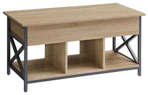 Tavolino Da Salotto - Leobert - Rovere Sonoma - 100 X 50 X 49 Cm