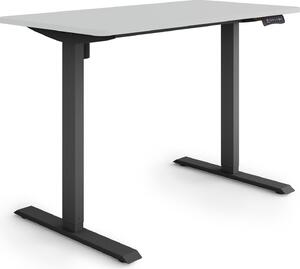 ESMART Germany ETX-121BG 120 x 60 cm Grigio chiaro Scrivania ergonomica sit-stand Regolabile elettricamente in altezza in modo continuo 73,5 - 123,5 cm 3 porte di ricarica USB con memoria Promemoria attività Avvio/arresto graduale