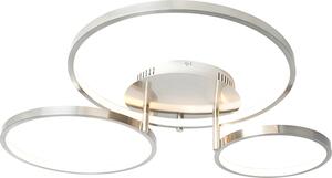 Moderna lampada da soffitto in acciaio con LED e dimmer Rondas