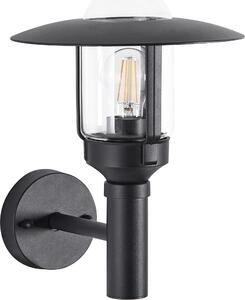 BELIANI Applique da Esterno Nero Metallo Vetro Smerigliato Design Moderno Illuminazione Terrazza Giardino Balcone
