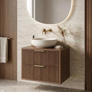 Mobile bagno sotto lavabo Rea Mono 60cm Brown