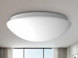 Plafoniera Ciotola da soffitto rotonda in vetro opalino opaco Ø 35cm Lampada da cucina Solo vetro