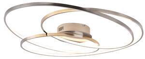 Lampada da soffitto moderna da incasso a LED GALE argento Trio 673918007