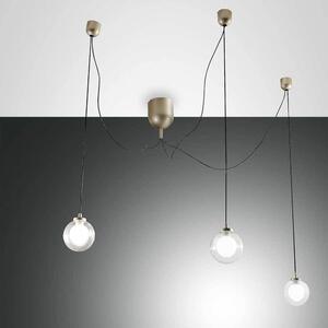 Lampada a sospensione LED Fabas Luce Blog Ø120 mm 15 W bianco caldo oro dimmerabile