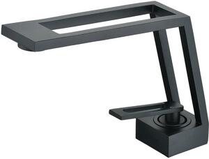 Miscelatore monocomando nero – Unica leva – Valvola in Vetroceramica – Foro di montaggio da 35-40 mm – Include tubi – Miscelatore per lavabo