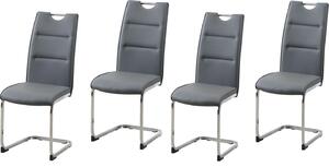 Set di 4 sedie a dondoloPoliuretanogrigio DannyC HTI-Line