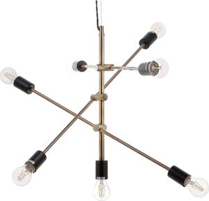 BELIANI Lampada a sospensione a 7 punte in metallo ottone