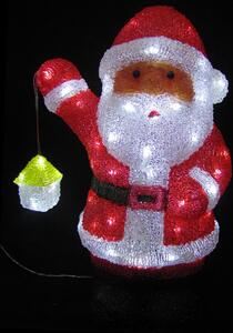 LEX LED Babbo Natale in acrilico con 80 LED
