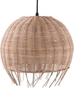 BELIANI Lampada a sospensione in rattan marrone a forma di cupola Boho eclettico