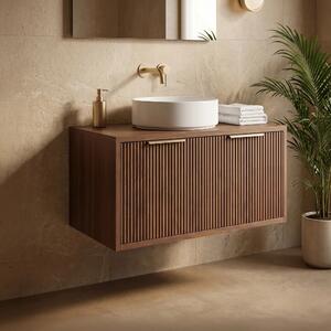 Mobile bagno sotto lavabo Rea Core 80cm Brown